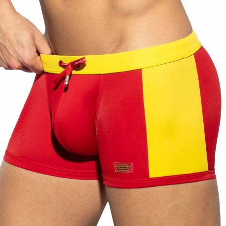 ES Collection Flag Swim Trunks - Red - Yellow