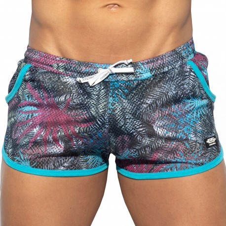 ES Collection Short Rocky Forest Mesh Bleu Turquoise