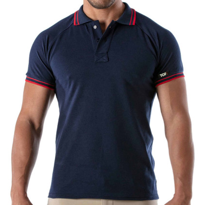 TOF Paris Polo Patriot Coton Bleu Marine TOF Paris Polo Patriot Coton Bleu Marine