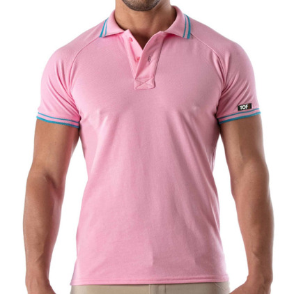TOF Paris Polo Patriot Coton Rose TOF Paris Polo Patriot Coton Rose