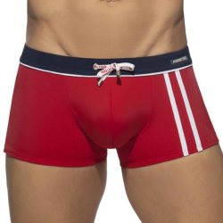 Boxer de Bain Sport Detail Binding Rouge Addicted