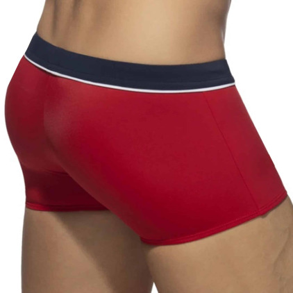 Boxer de Bain Sport Detail Binding Rouge Addicted