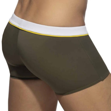 Boxer de Bain Sport Detail Binding Kaki Addicted