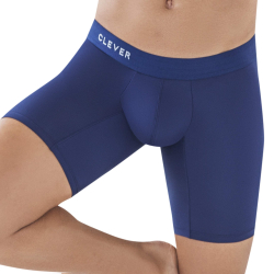Boxer Long Classic Match Microfibre Bleu Marine Clever