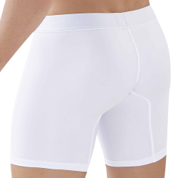 Boxer Long Caribbean Coton Blanc Clever