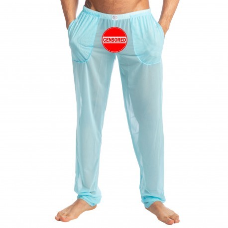 Men Sleep Lounge Sexy Mesh Pants For Men Solid Mens Bottoms Sheer