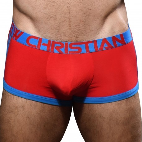 Andrew Christian CoolFlex Modal Active Trunks with Show-It - Red