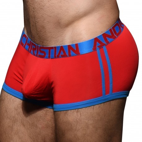 Andrew Christian CoolFlex Modal Active Trunks with Show-It - Red