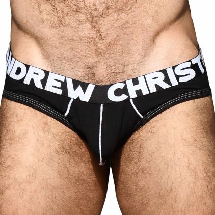 Andrew Christian Slip Tagless Show-It Coton Noir