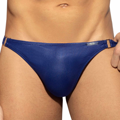 ES Collection String Shiny Recycled Rib Bleu Marine