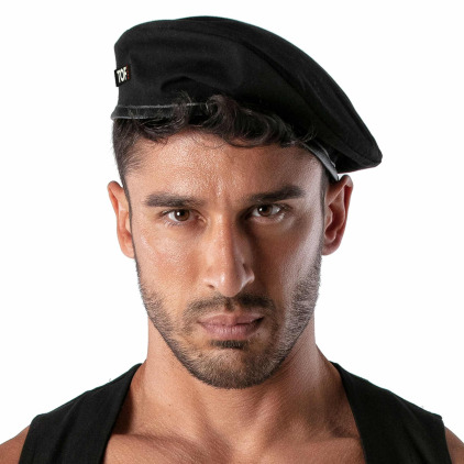TOF Paris Béret Réversible Patriot Noir - Beige