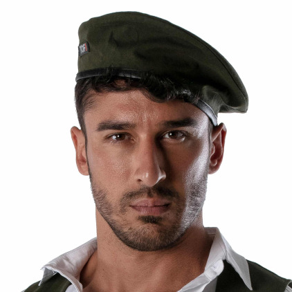 TOF Paris Béret Réversible Patriot Blanc - Kaki