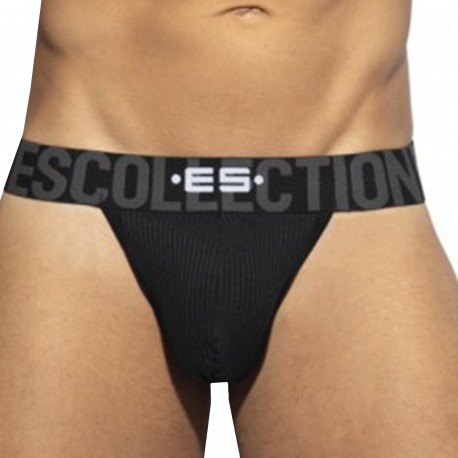 ES Collection String Recycled Rib Band Noir