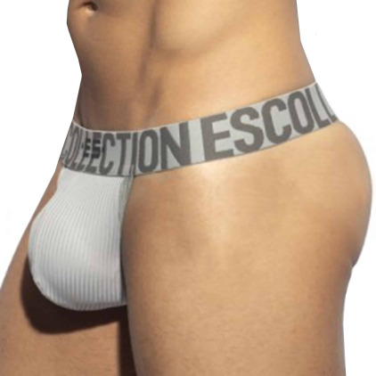 ES Collection String Recycled Rib Band Gris Chiné