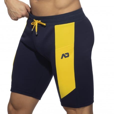 Addicted AD Cotton Long Sports Shorts - Navy
