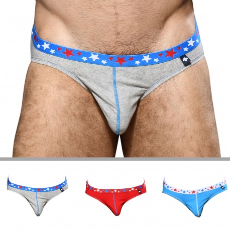 Andrew Christian 3-Pack Superhero Boy Briefs with Almost Naked -
