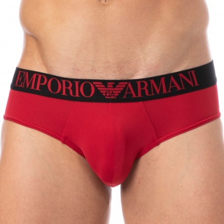 Emporio Armani Slip All Over Printed Microfiber Rouge Cerise