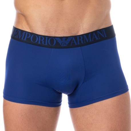 Emporio Armani Boxer All Over Printed Microfiber Bleu Mazarine