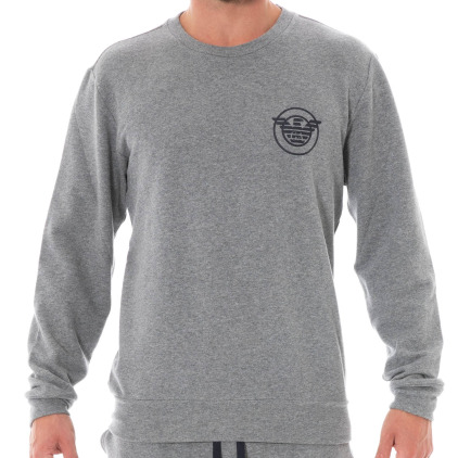 Emporio Armani Sweat-Shirt Comfort Stretch Terry Gris