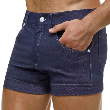 Modus Vivendi Short Jeans Bleu Marine