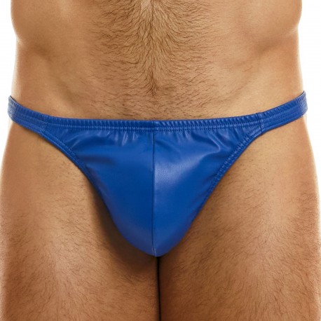 Modus Vivendi Leather Pleasure Thong - Blue
