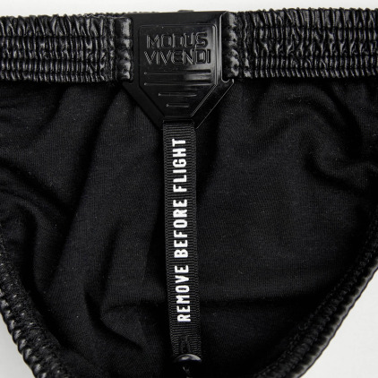 String Pleasure Simili-Cuir Noir Modus Vivendi