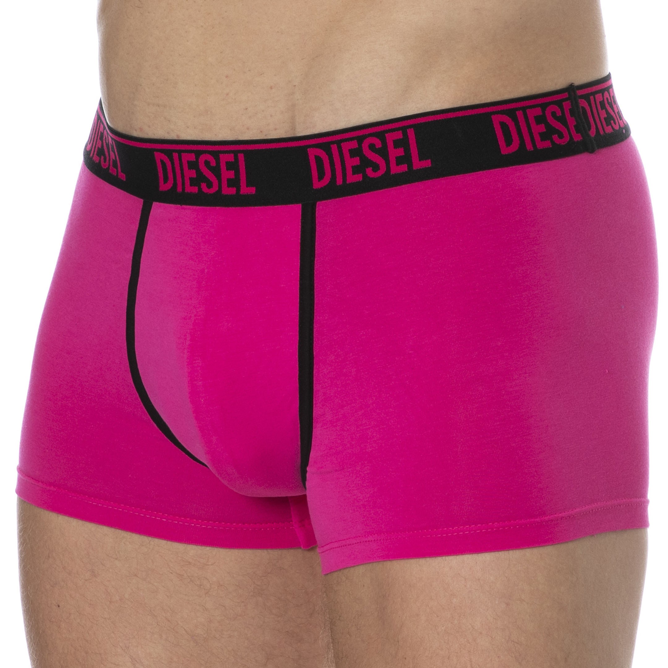 Diesel Contrast Cotton Boxer Briefs - Pink | INDERWEAR
