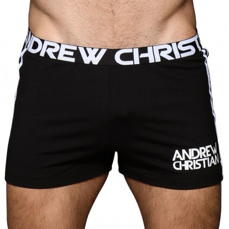 Andrew Christian Short Active Coton Noir