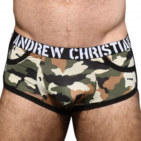 Andrew Christian Shorty Pocket Almost Naked Camouflage 