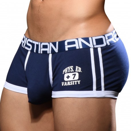 Andrew Christian Boxer Almost Naked Phys. Ed. Varsity Bleu Marine