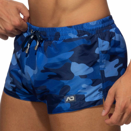 Addicted Short de bain Court Camouflage Bleu Addicted Short de bain Court Camouflage Bleu
