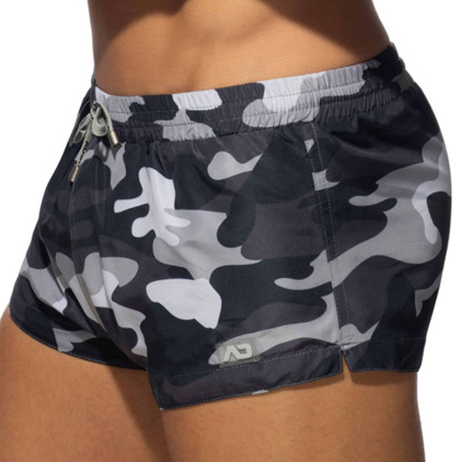 Addicted Short de bain Court Camouflage Gris Addicted Short de bain Court Camouflage Gris