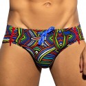 ES Collection Labyrinth Swim Briefs - Black