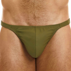 String Pleasure Simili-Cuir Kaki Modus Vivendi