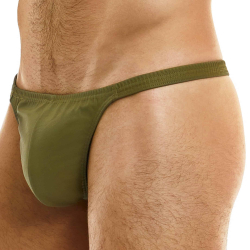 Modus Vivendi Leather Pleasure Thong - Khaki