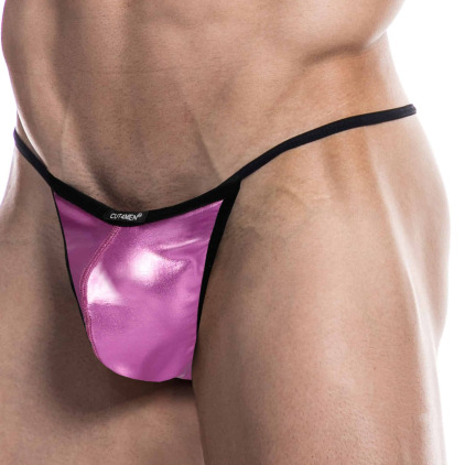 CUT4MEN String Ficelle Renaissance Skaï Rose