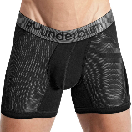 Rounderbum Boxer Long Anatomic Coton Noir Rounderbum Boxer Long Anatomic Coton Noir