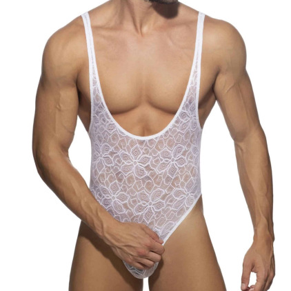 Body Dentelle Florale Blanc Addicted