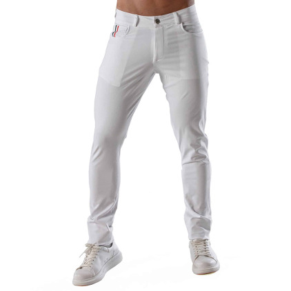 TOF Paris Pantalon Chino Patriot Blanc TOF Paris Pantalon Chino Patriot Blanc