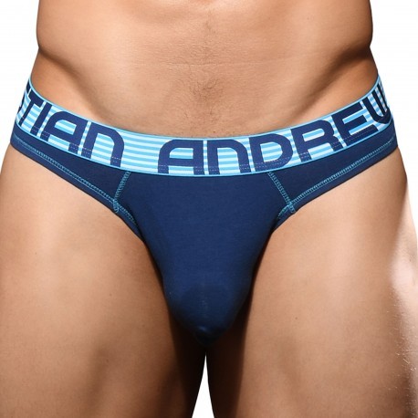 Andrew Christian String Almost Naked Coton Bleu Marine