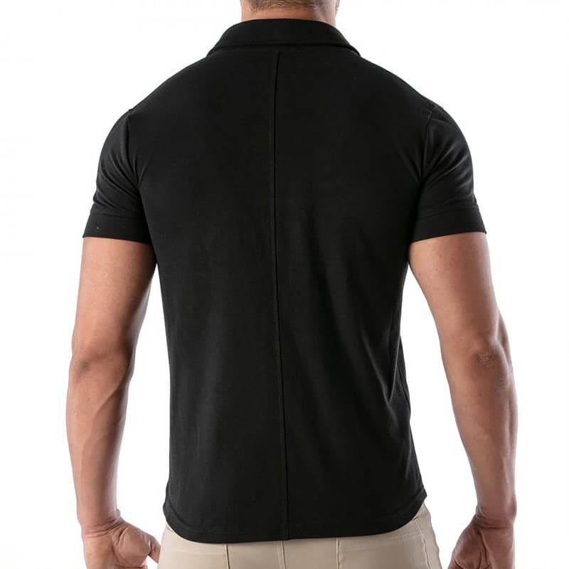 TOF Paris Patriot Cotton Shirt - Black | INDERWEAR