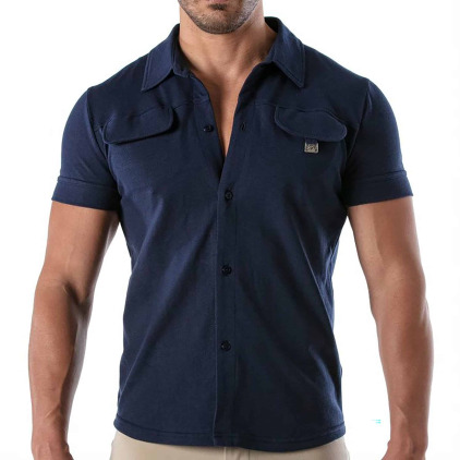 TOF Paris Chemisette Coton Patriot Bleu Marine