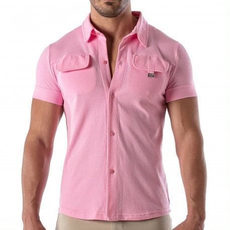 TOF Paris Patriot Cotton Shirt  - Pink