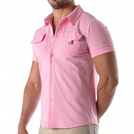 TOF Paris Patriot Cotton Shirt  - Pink