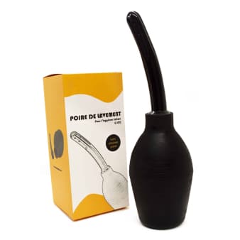 Poire à Lavement PVC Noire Orion
