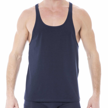 Doreanse Débardeur Coton Essential Bleu Marine