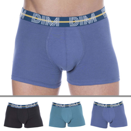 DIM 3-Pack Powerful Boxer Briefs - Blue - Green - Black