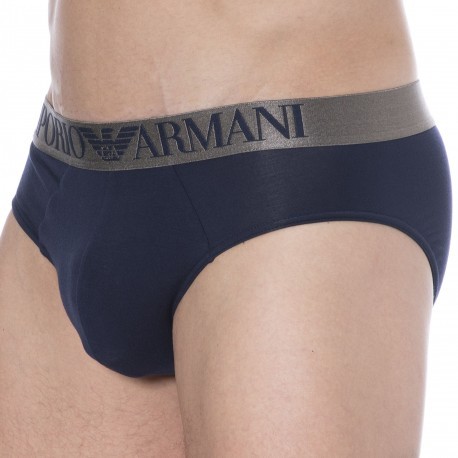 Emporio Armani Slip Soft Modal Bleu Marine
