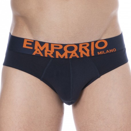 Emporio Armani Slip On-site Edition Coton Bleu Marine