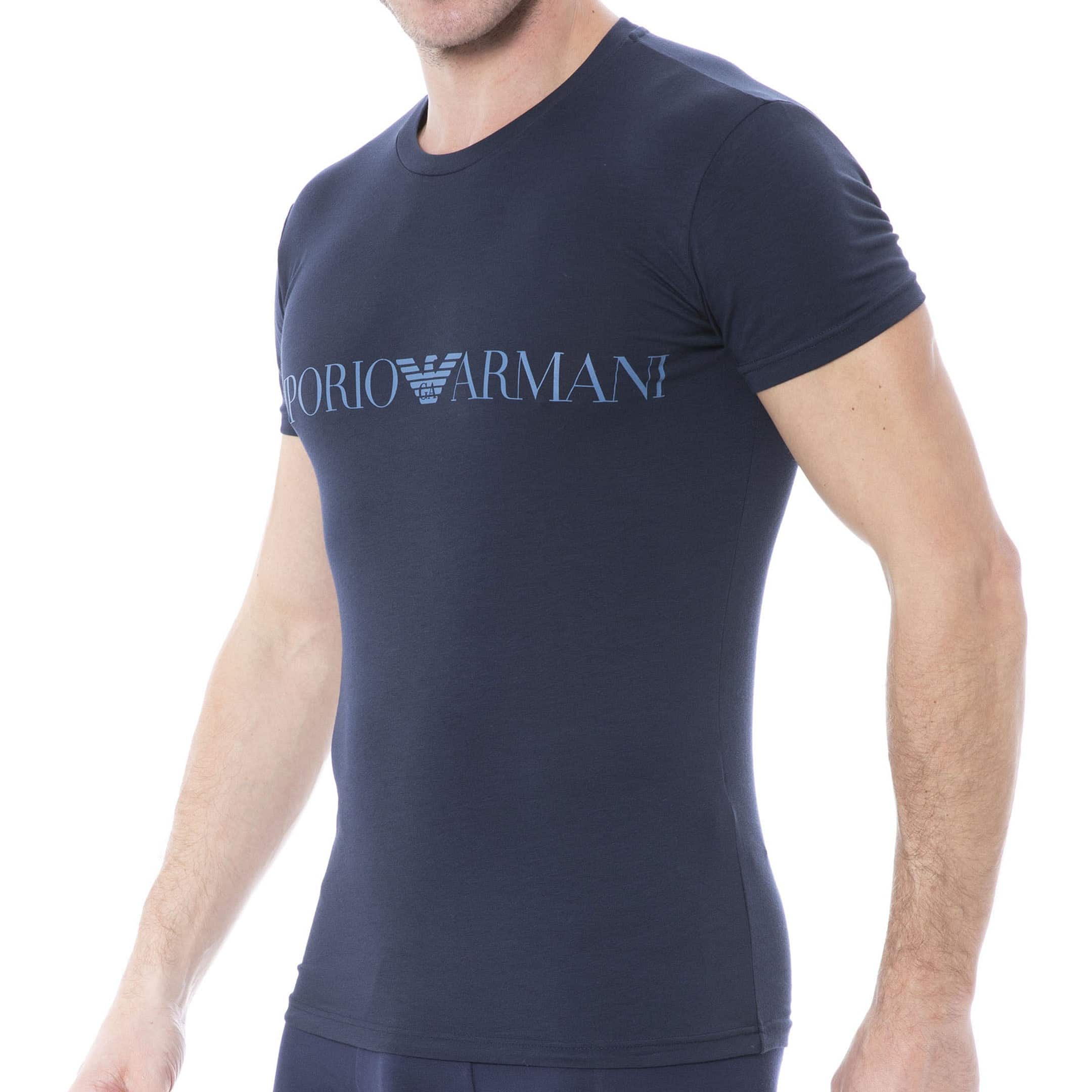 Emporio Armani T-Shirt The New Icon Bleu Marine | INDERWEAR